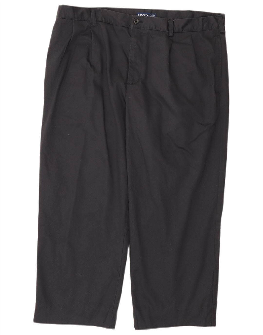 IZOD Herre Classic Fit Cropped Trousers W40 L25 Navy Blue