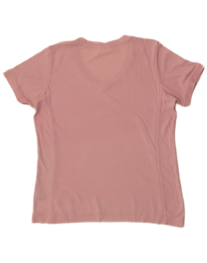 Champion Dame T-Shirt Top UK 14 Medium Pink Bomuld
