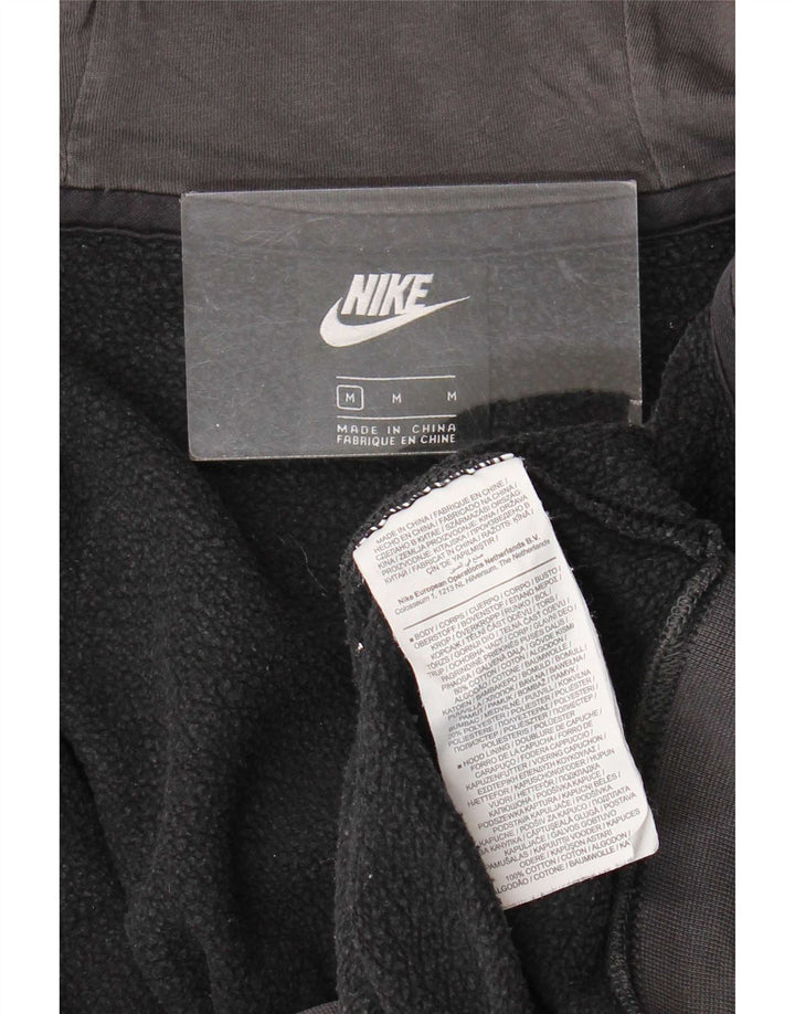 Nike Hættetrøje med lynlås til mænd Medium Sort Colourblock Bomuld