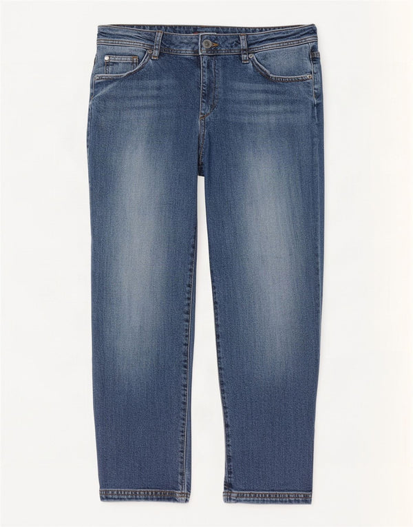 Crew Clothing Dame Cropped Jeans UK 12 Medium W30 L23 Blue Cotton