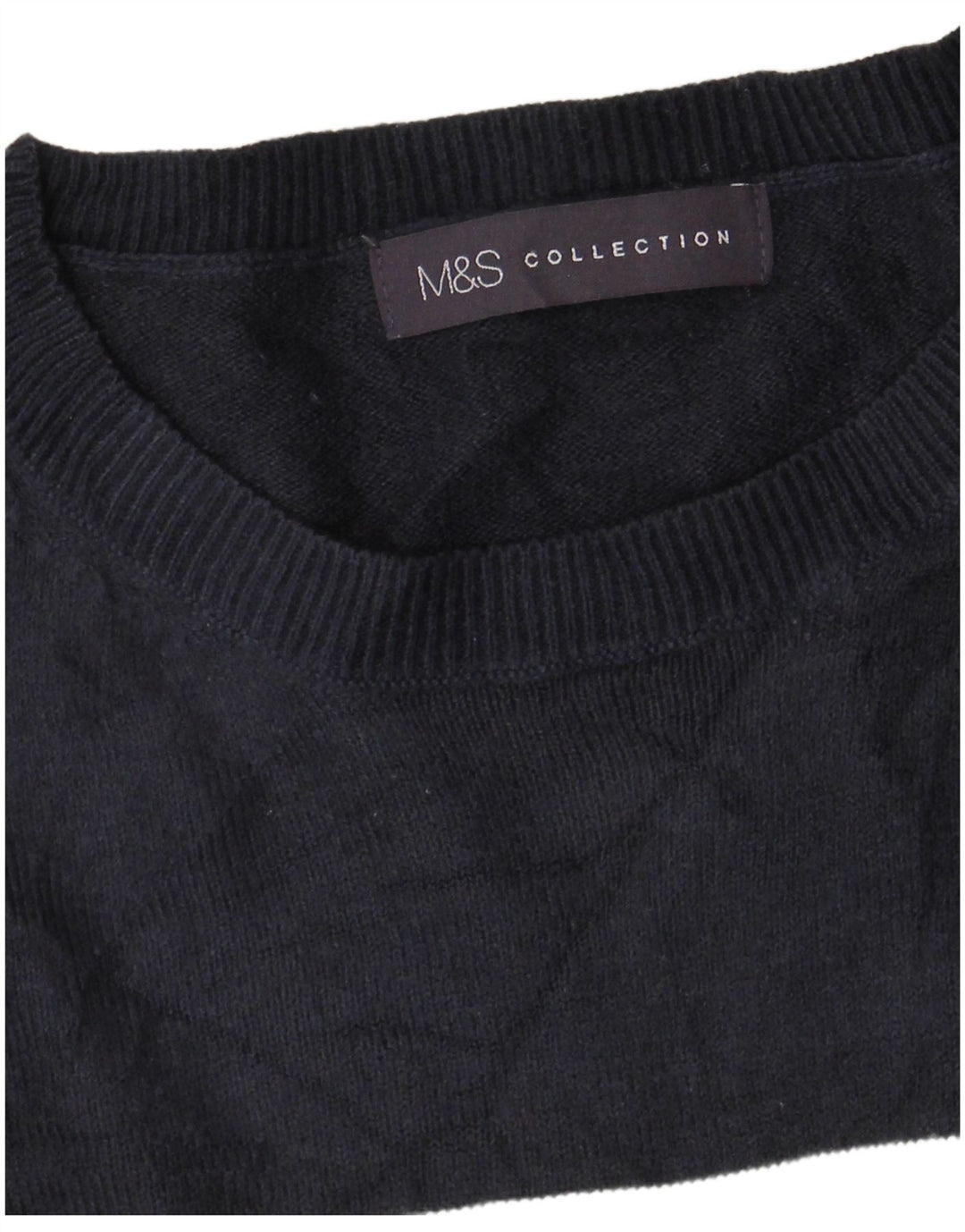 Marks & Spencer Dame sweater med rund hals DK 14 Medium Navy Blue