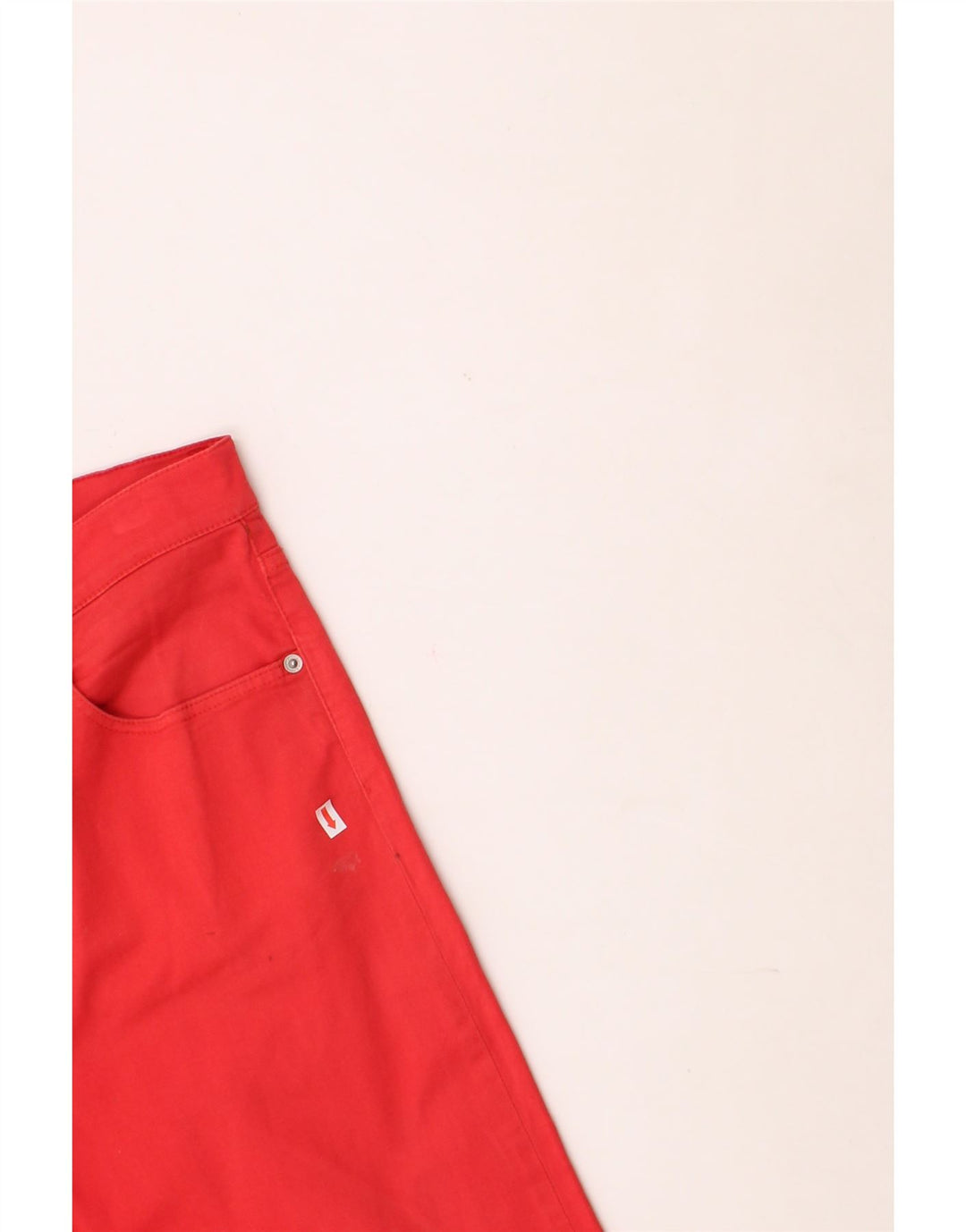 ARMANI Womens Straight Jeans W31 L28 Red Cotton Classic Vintage Armani and Second-Hand Armani from Messina Hembry 
