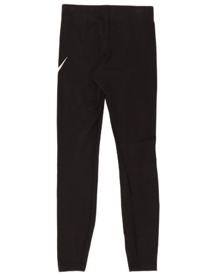 Nike Dame Grafiske Leggings UK 8 Small Black Bomuld