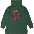 Les Copains Dame Oversized Grafisk Jumper Kjole IT 40 Lille Grøn