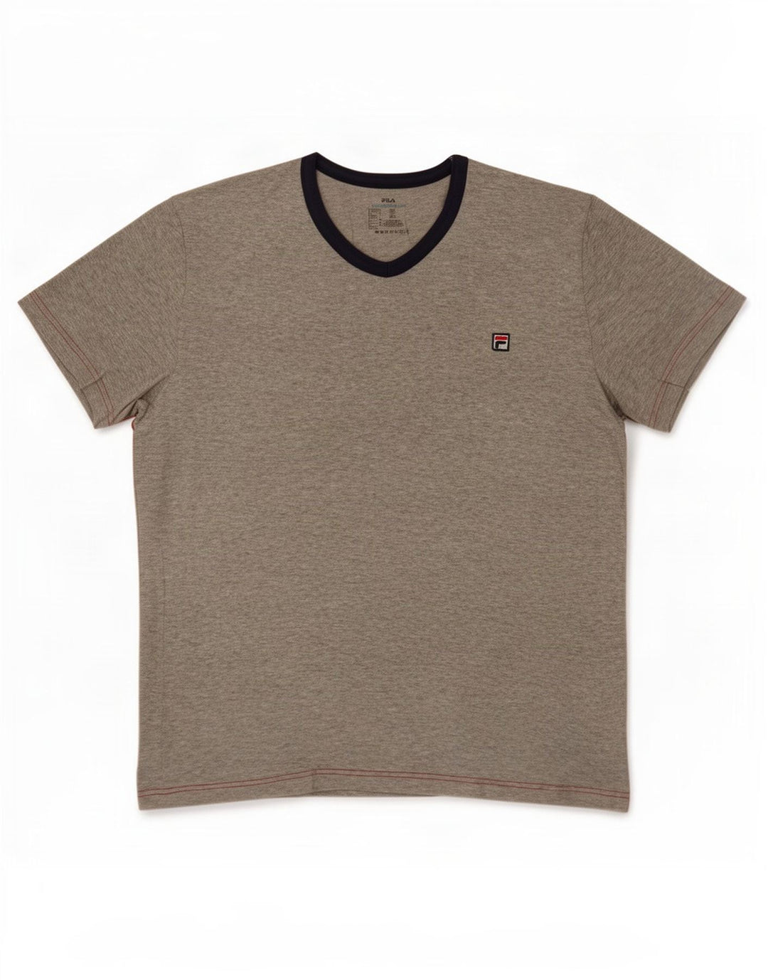 Fila Herre T-Shirt Top Stor Grå Flecked Bomuld