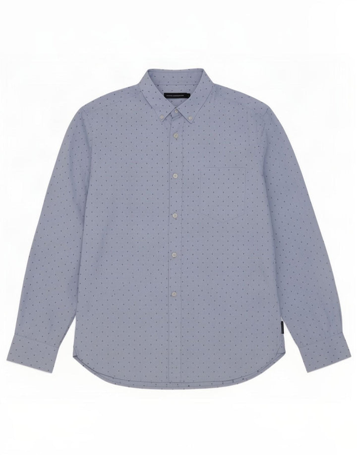 French Connection Herreskjorte Stor blå plettet polyester