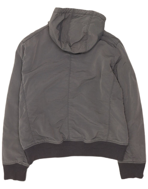 Calvin Klein Jeans Herre Hooded Bomber Jacket UK 44 2XL Grå Polyester