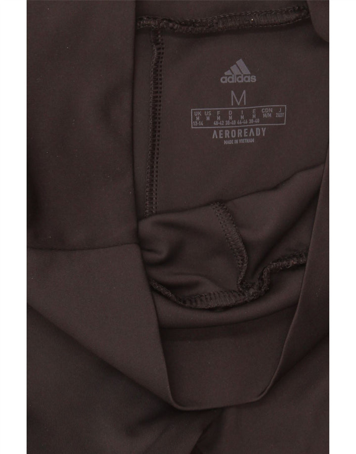 ADIDAS Aeroready Leggings til kvinder UK 12/14 Medium Black Polyester