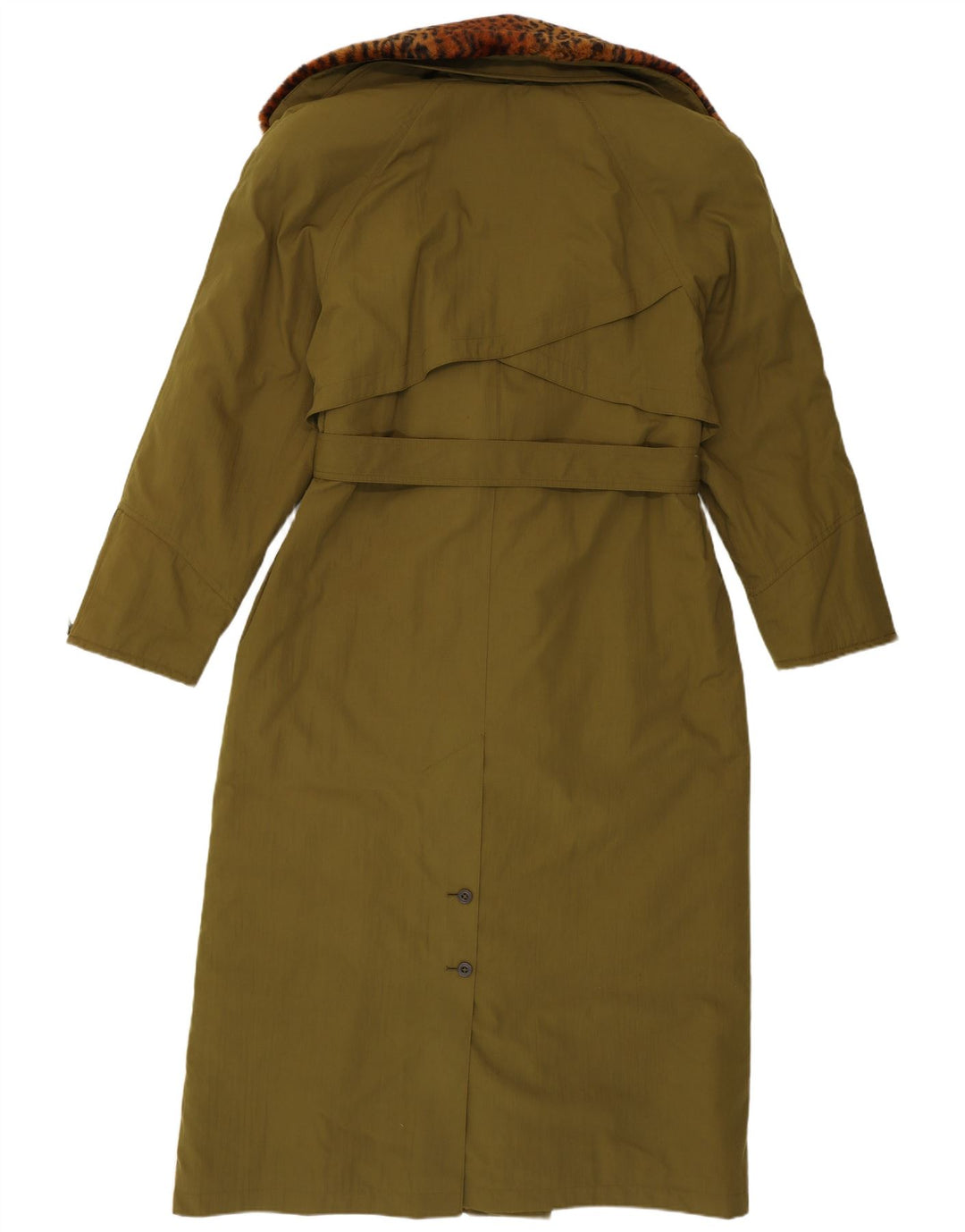 Eskimo Dame Dobbeltradet Frakke UK 12 Medium Green Polyester Classic