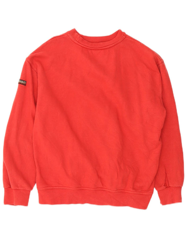 Napapijri Herre Grafisk Sweatshirt Jumper XS Rød Bomuld