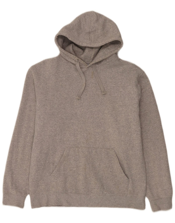 Russell Athletic Mens Hoodie Jumper XL Grey Flecked Cotton