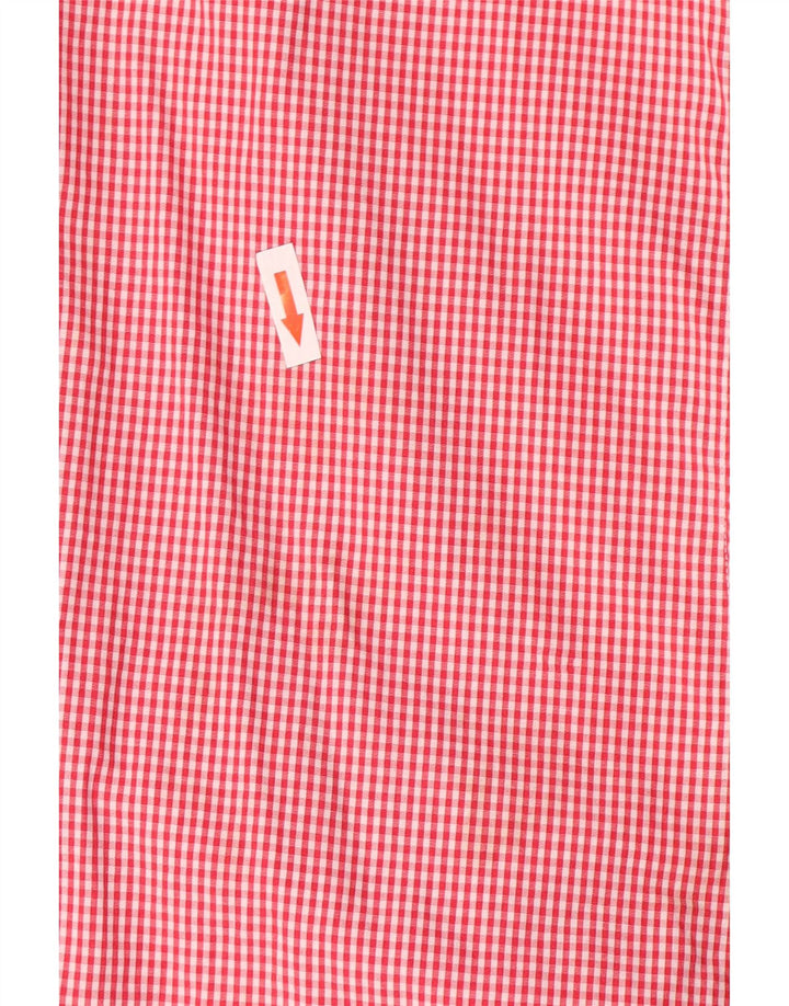 Brooksfield Herreskjorte str. 43 XL Rød Gingham Bomuld