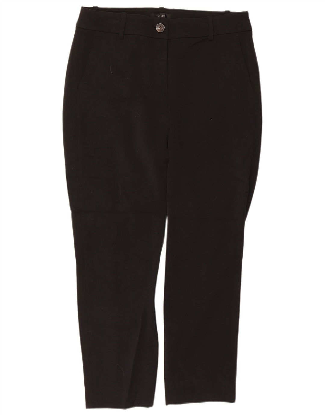 J. Crew Womens Cropped Trousers US 8 Medium W32 L24 Black Polyester