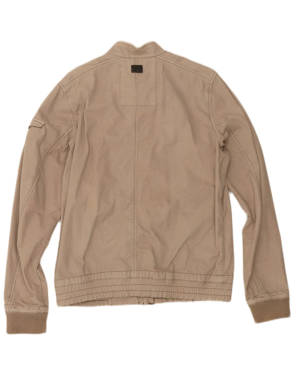 G-Star Herre Bomber Jacket UK 40 Stor Beige Bomuld