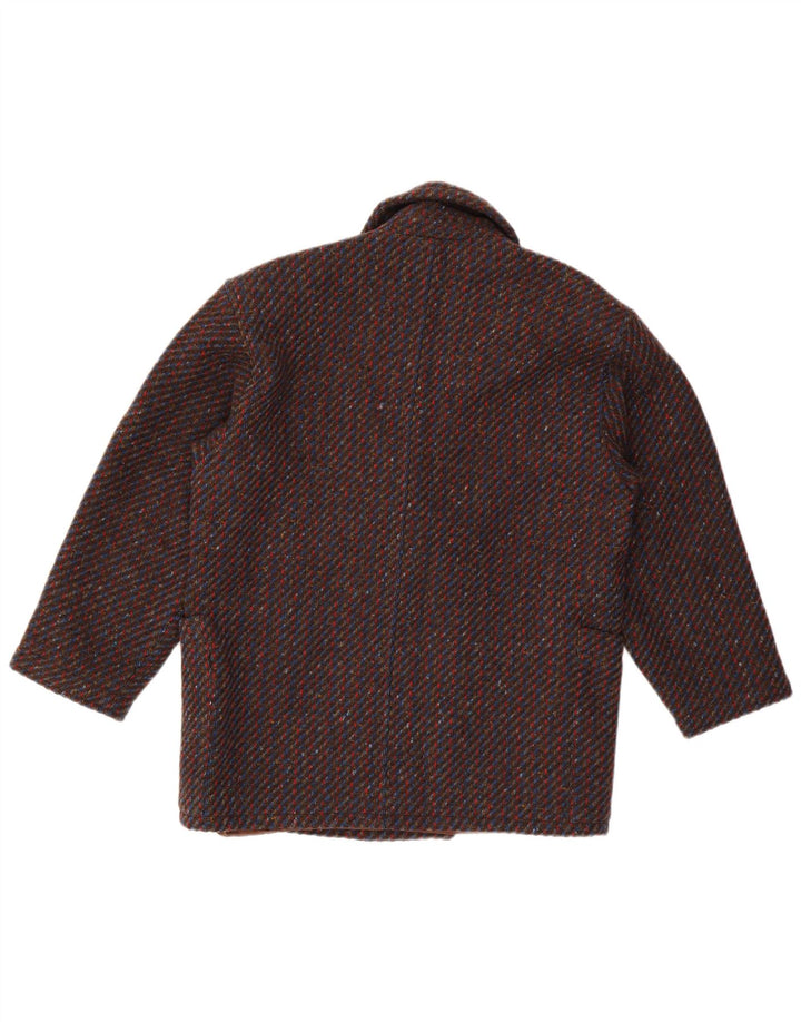 Vintage Dameoverfrakke IT 44 Medium Flerfarvet Flecked