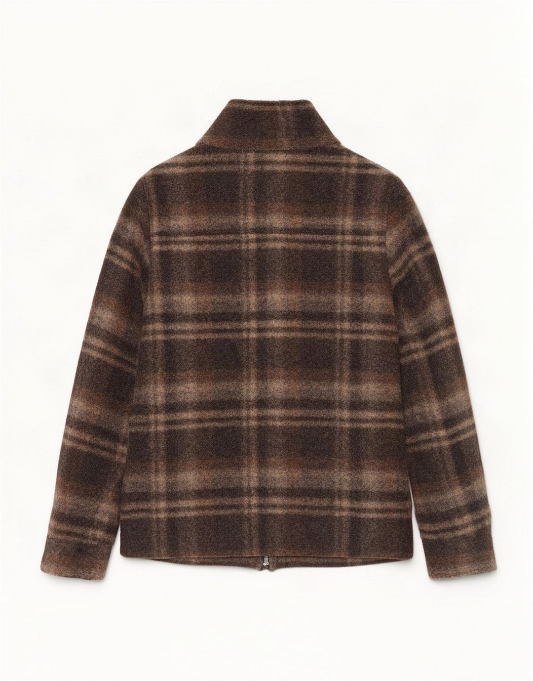 Playlife Dame Sherpa Duffle Bomber Jacket UK 16 Large Brown Plaid Classic