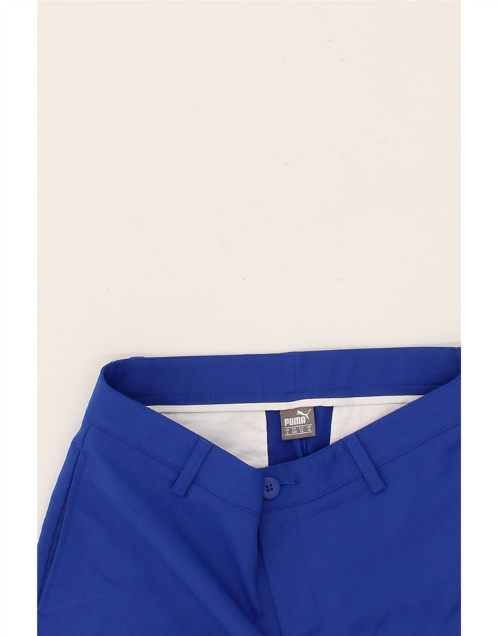 PUMA Boys Chino Shorts 11-12 Years Large W28  Blue Polyester Vintage Puma and Second-Hand Puma from Messina Hembry 