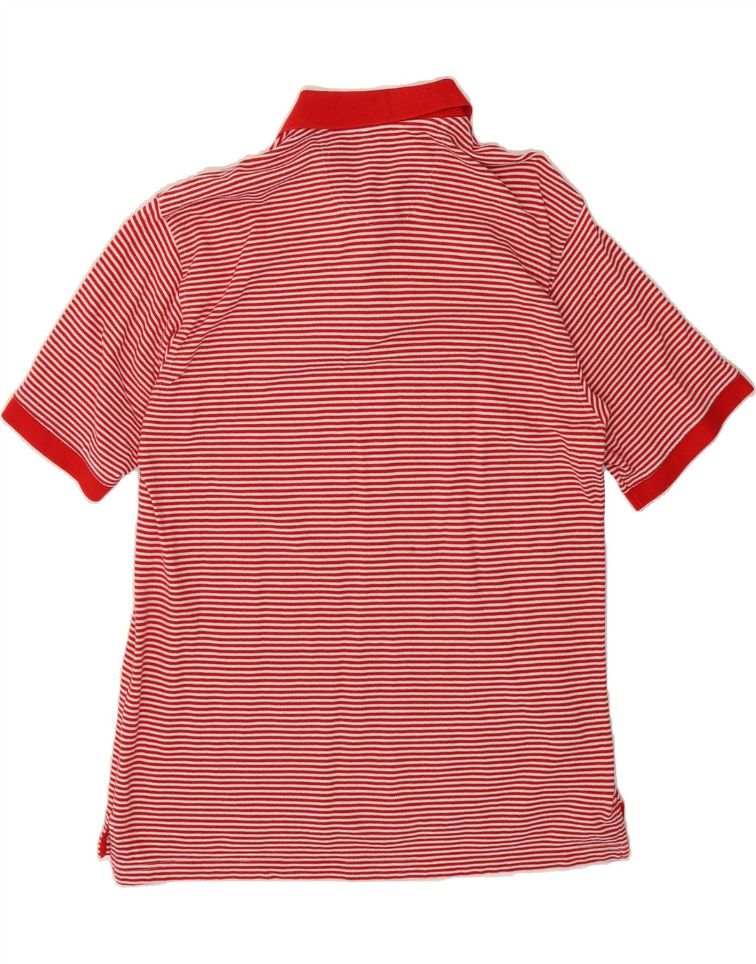 IZOD Mens Polo Shirt XL Red Striped Cotton Classic Vintage Izod and Second-Hand Izod from Messina Hembry 