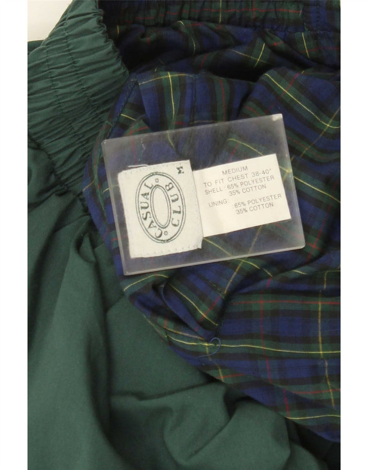 Vintage herre vendbar jakke UK 38 Medium Green Polyester