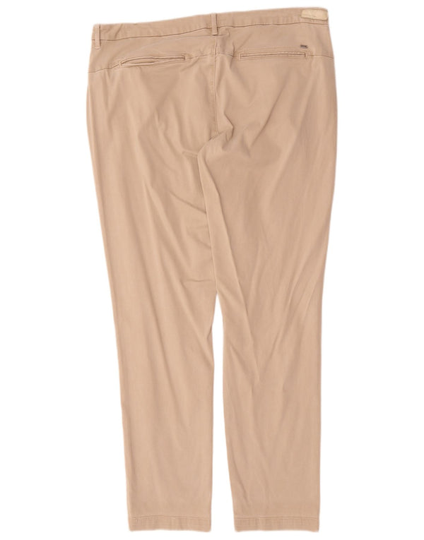 Tommy Hilfiger Dame Slim Chino Bukser US 14 XL W38 L30 Beige Bomuld