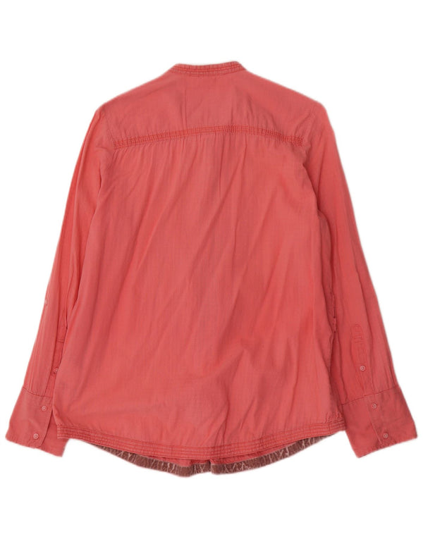Superdry Military Tuxedo Shirt til kvinder UK 16 Large Pink Bomuld