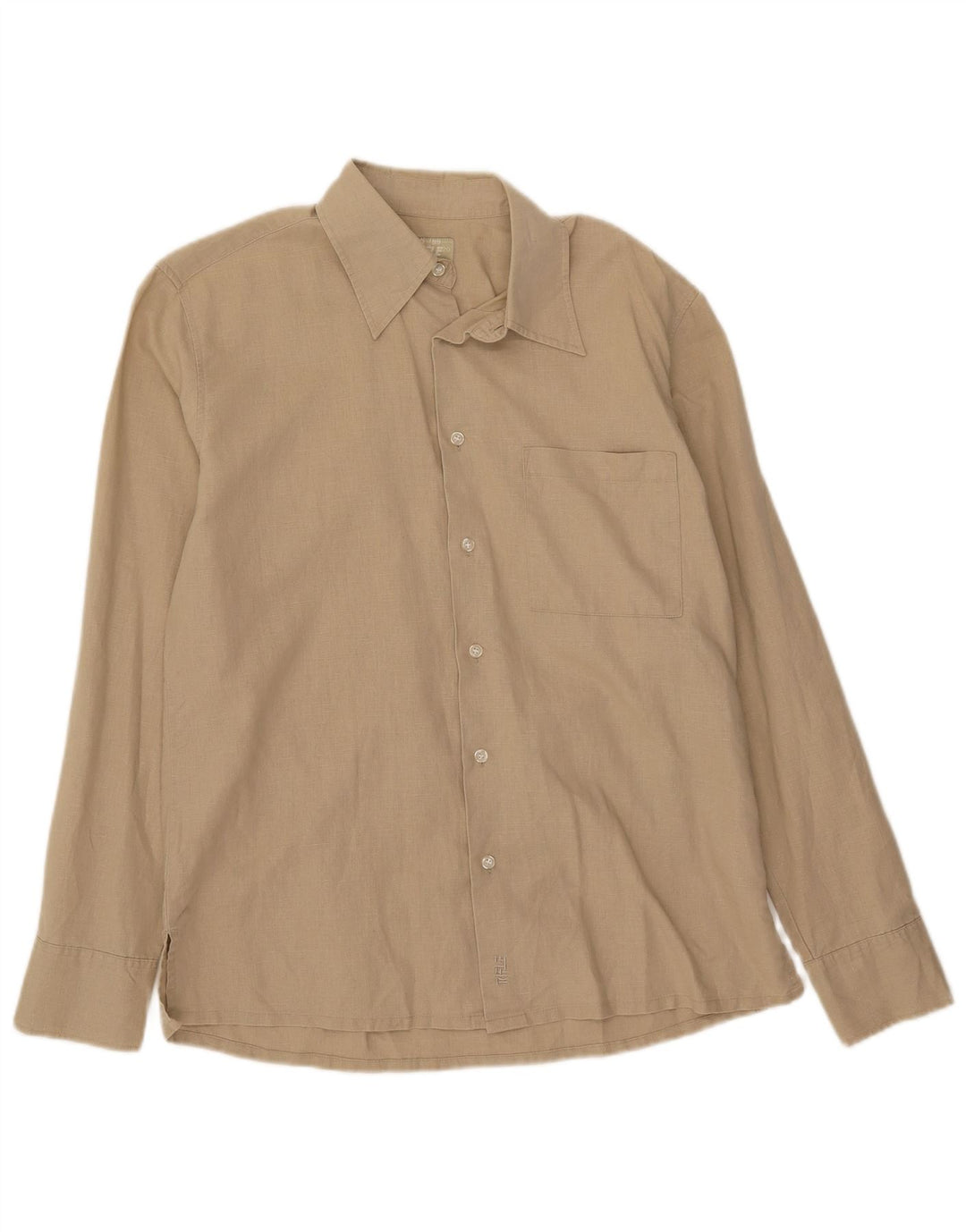 Rifle Herreskjorte Medium Beige Linned