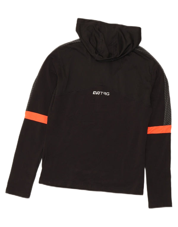 Puma Boys Hooded Zip Neck Pullover Tracksuit Top 13-14 Years Black