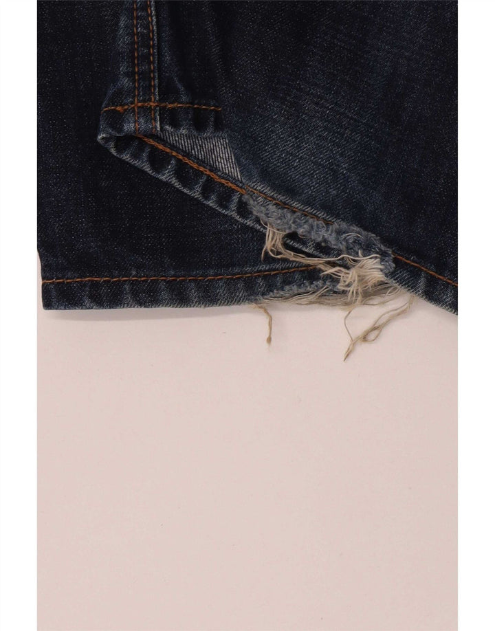 Fedt ansigt herre straight jeans W36 L31 marineblå bomuld