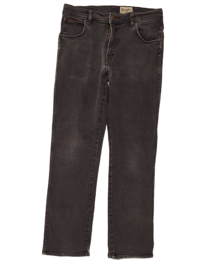 Wrangler Herre Texas Straight Jeans W33 L32 Grå Bomuld