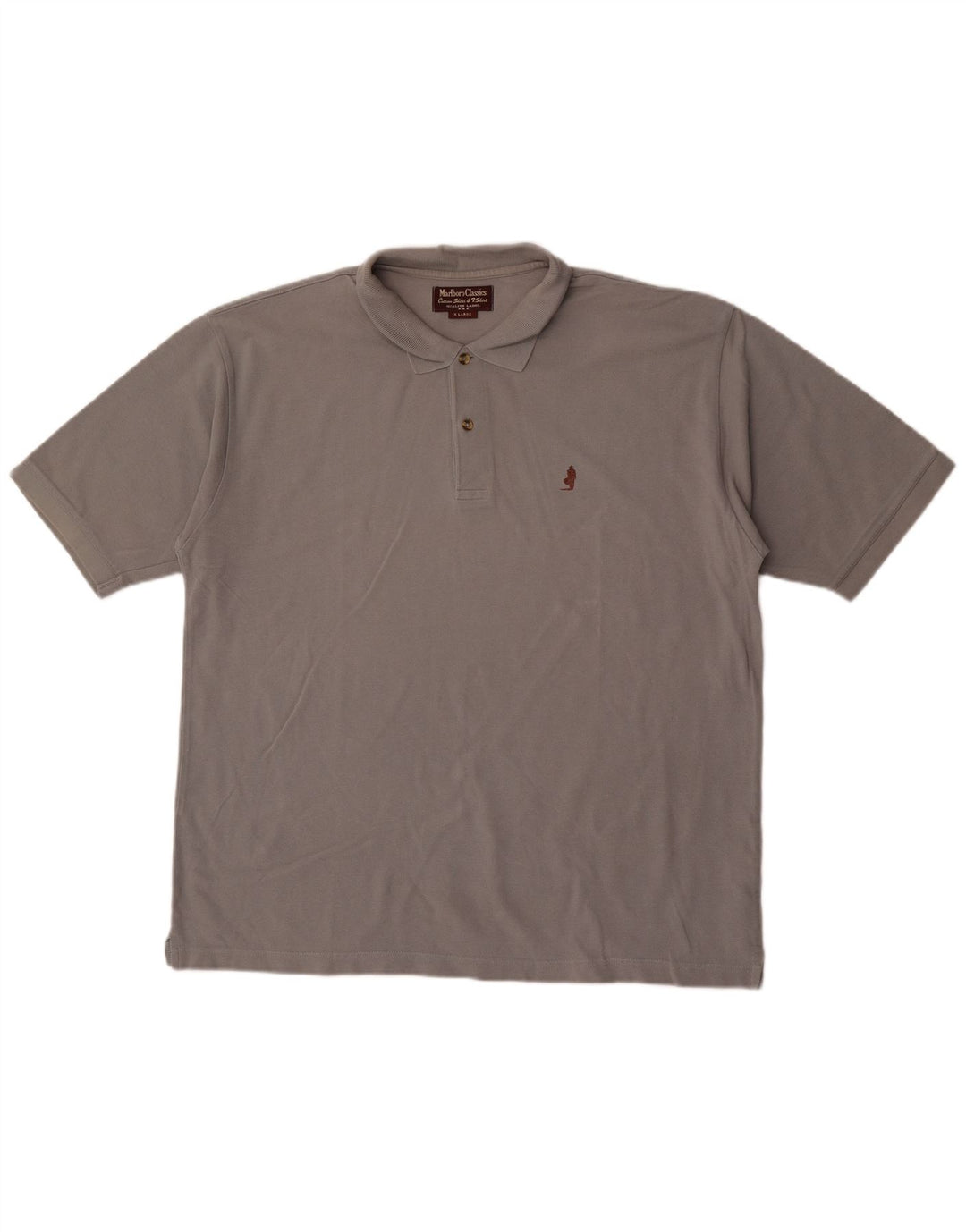Marlboro Classics Polo Shirt til mænd XL Grå Bomuld