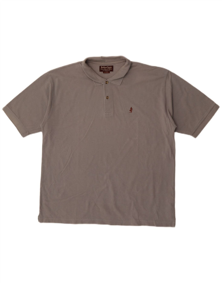 Marlboro Classics Polo Shirt til mænd XL Grå Bomuld