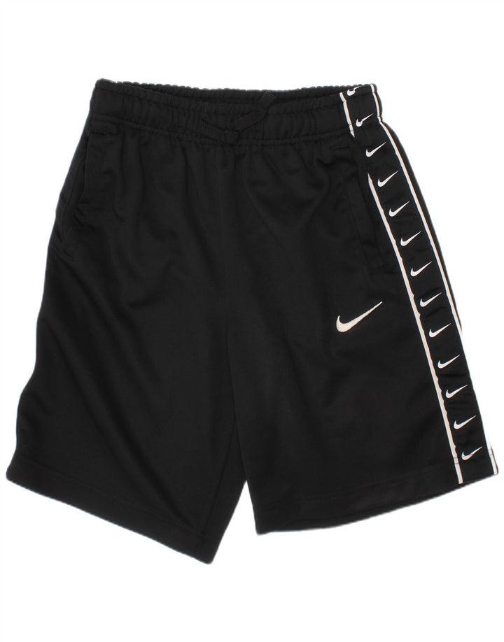 NIKE drenge grafiske sportsshorts 12-13 år store sorte polyester