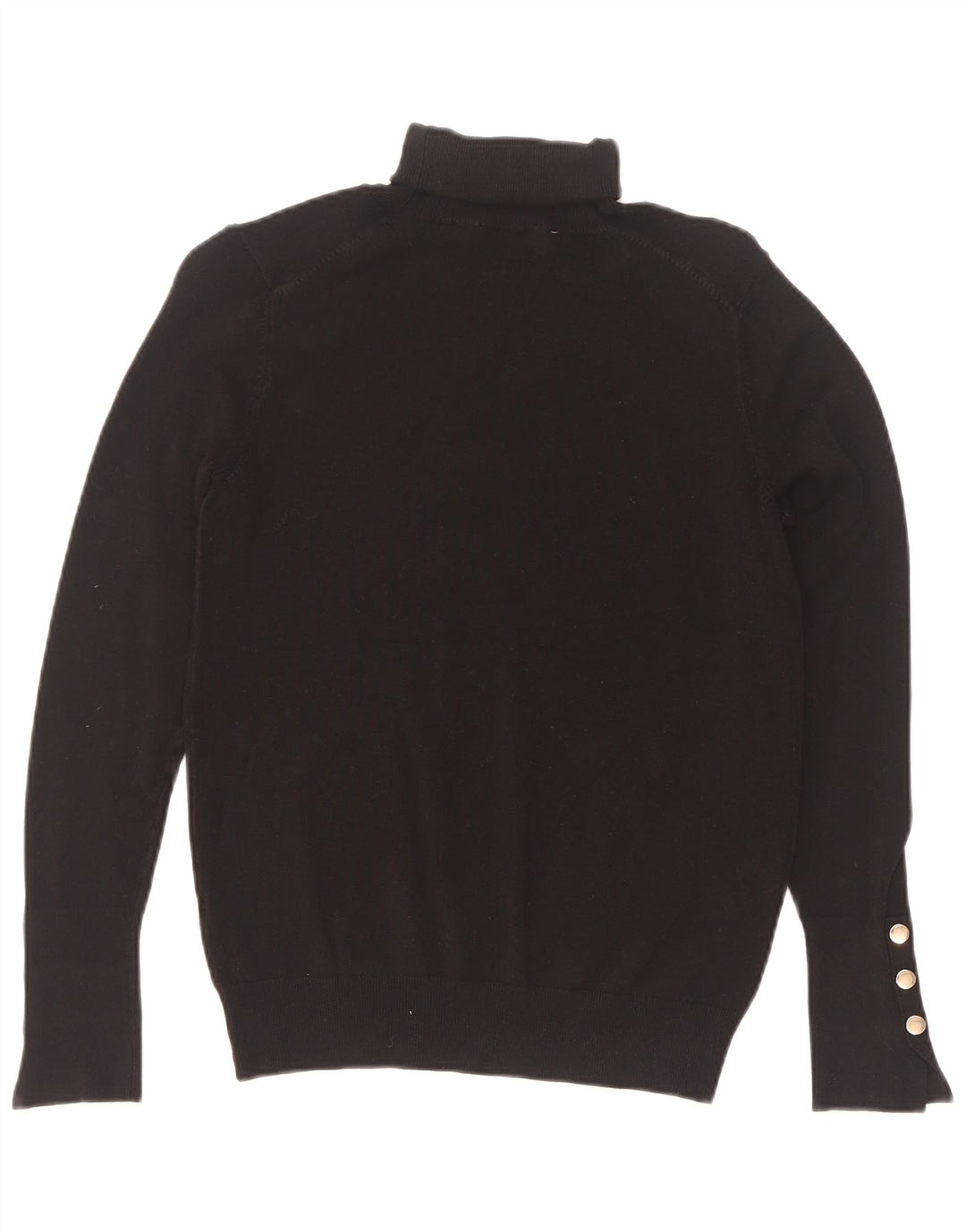Zara Dame Rullehals Sweater UK 12 Medium Sort