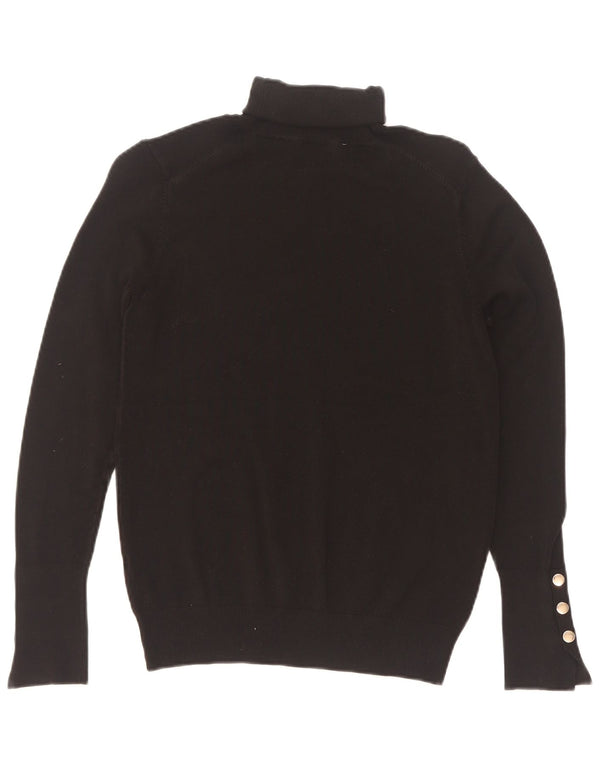 Zara Dame Rullehals Sweater UK 12 Medium Sort