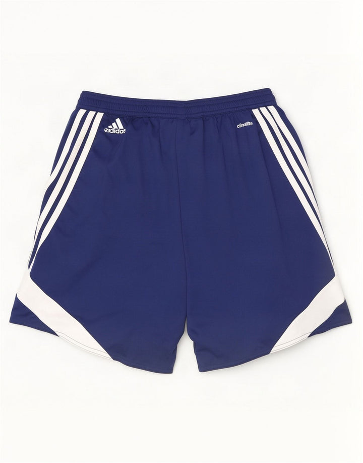 Adidas Herre Climalite Sport Shorts Medium Navy Blue Colourblock Polyester