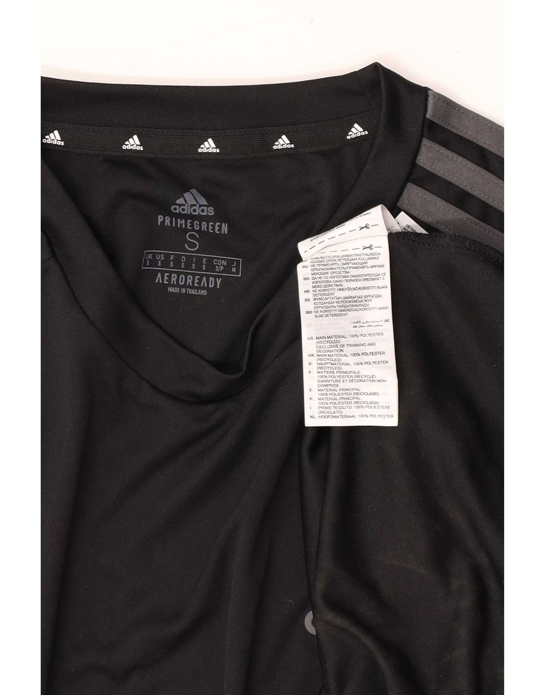 Adidas Herre Aeroready T-Shirt Top Lille Sort Polyester