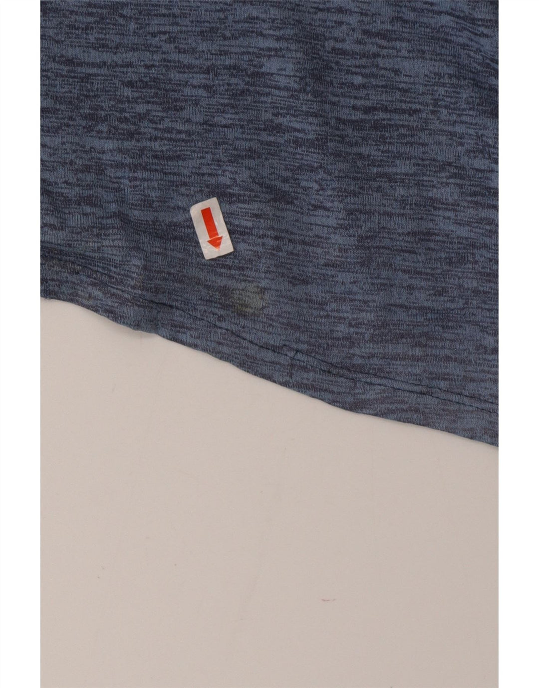 NIKE Dri Fit T-shirt top til mænd XL Blå Flecked Polyester