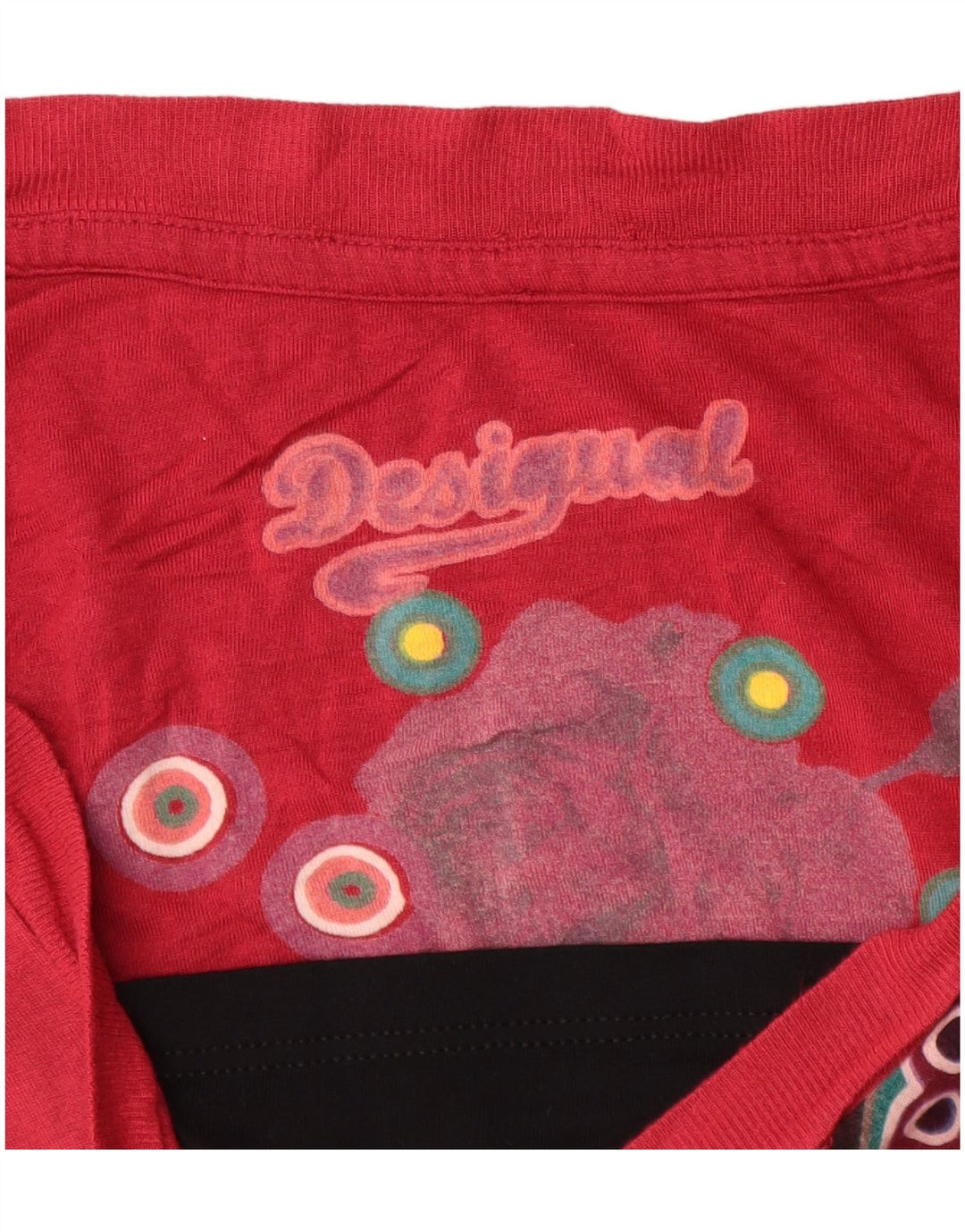 DESIGUAL Dame ærmeløs bluse Top UK 8 Small Multicolored Floral