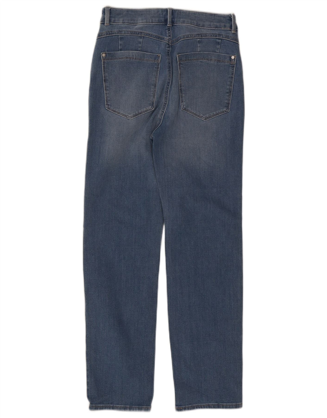 Marks & Spencer Dame Sienna Straight Jeans UK 10 Small W27 L27 Blue