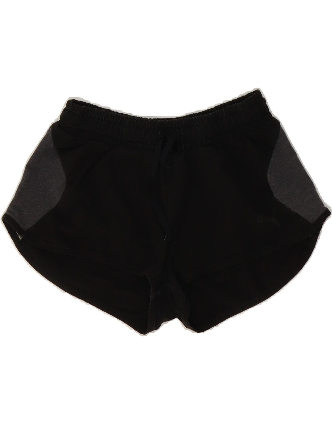 PUMA Womens Sport Shorts UK 8 Small  Black Colourblock Polyester Vintage Puma and Second-Hand Puma from Messina Hembry 