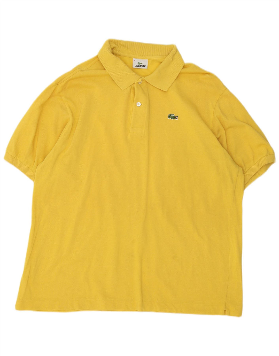 Lacoste herre poloskjorte str. 6 XL Gul bomuld