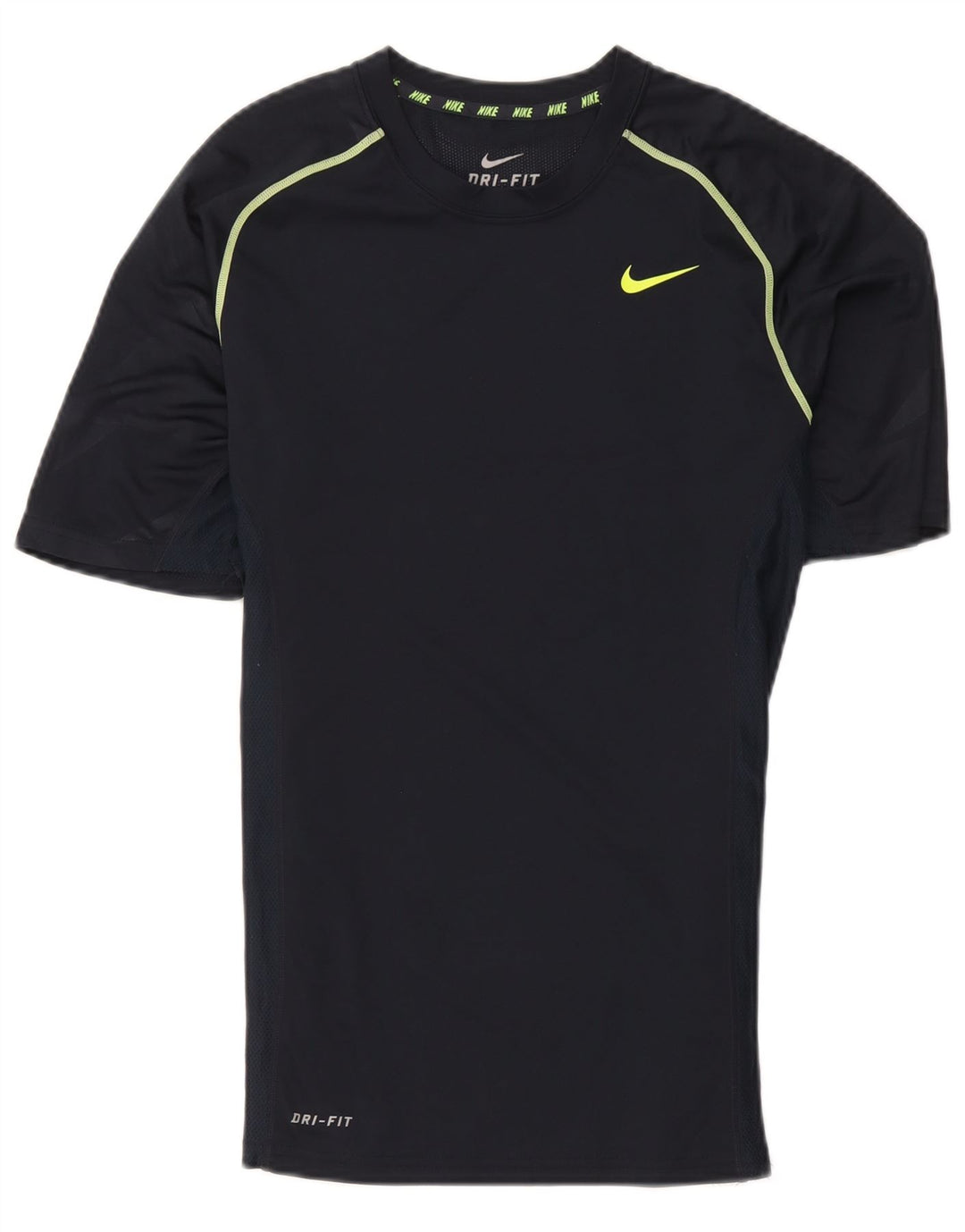 Nike herre Dri Fit T-shirt top lille marineblå polyester