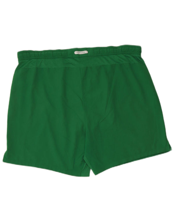 Nike Mens Portugal Sport Shorts Large Green Polyester