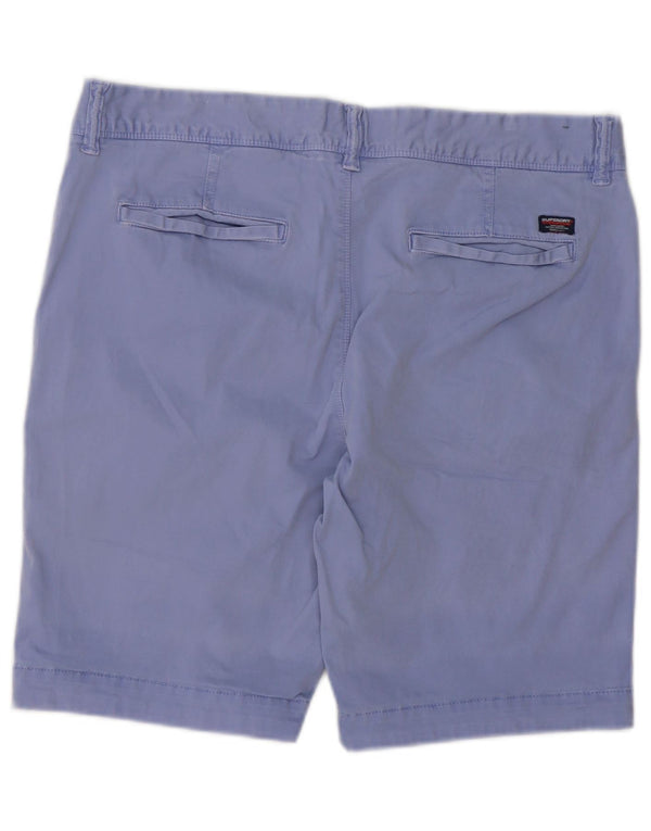 Superdry Chino Shorts til mænd W34 Large Purple Bomuld