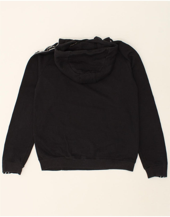 CHAMPION Mens Graphic Hoodie Jumper Medium Black Vintage Champion and Second-Hand Champion from Messina Hembry 