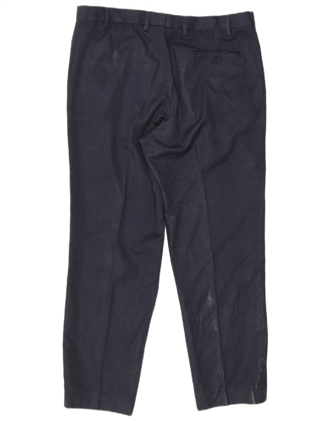 Marks & Spencer Herre Straight Regular Fit Suit Bukser W38 L28 Marineblå