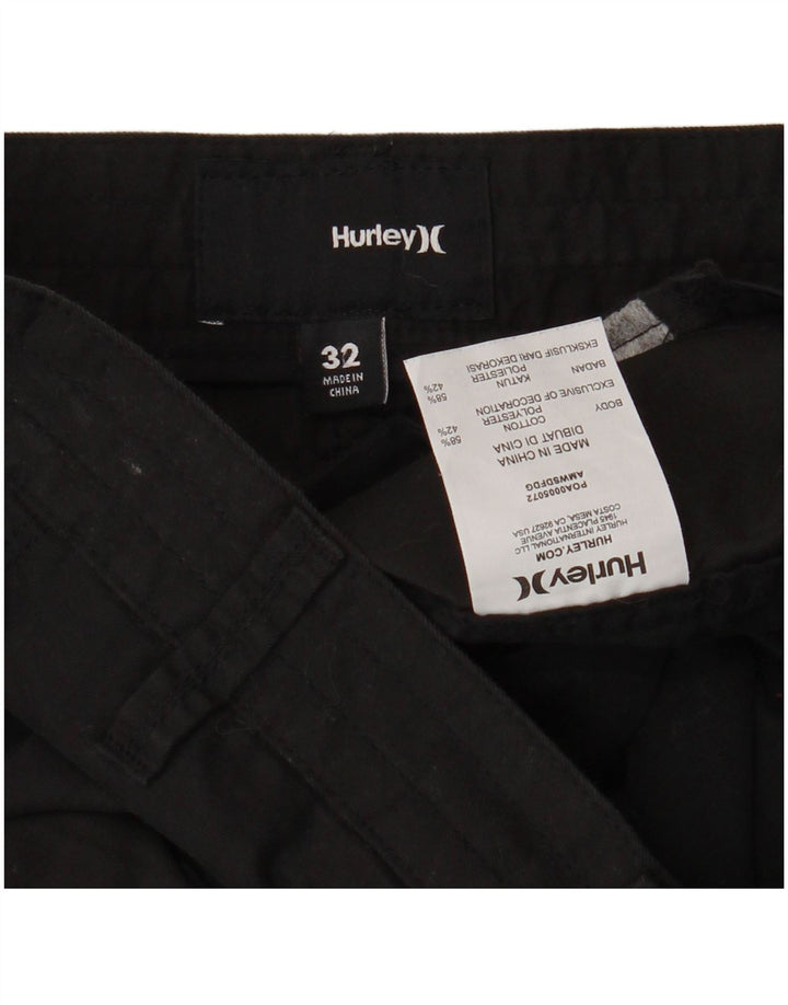 Hurley Herre Cargo Shorts W32 Medium Sort Bomuld