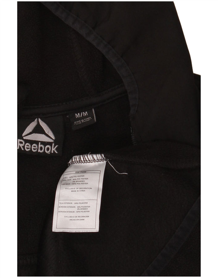 Reebok Herre hættejakke i fleece UK 38 Medium Sort Polyester