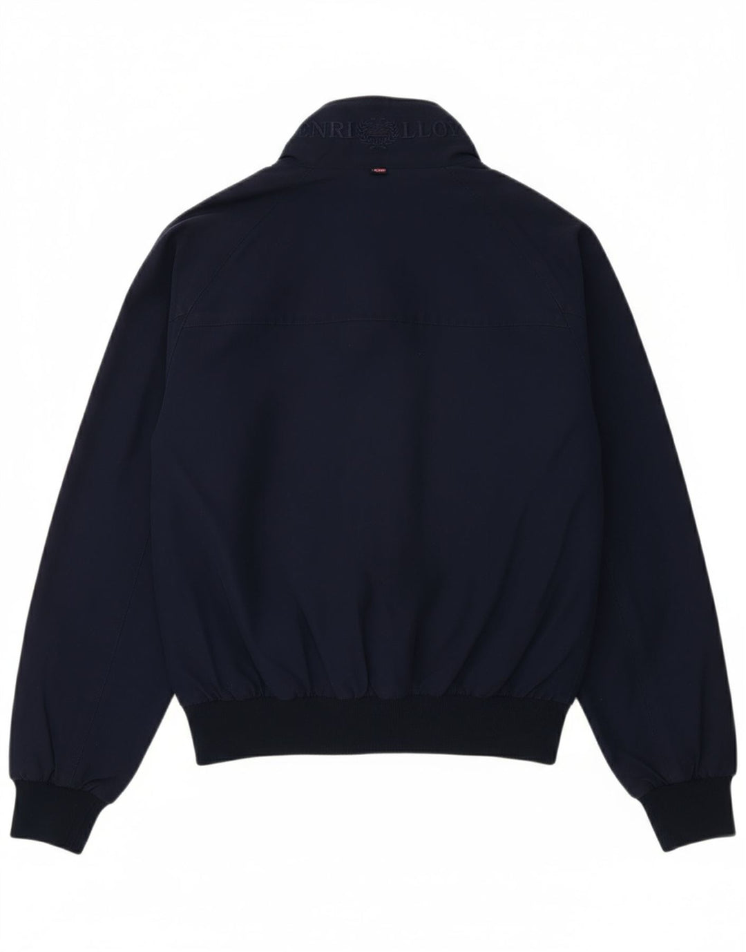 HENRI LLOYD Mens Bomber Jacket UK 36 Small Navy Blue Cotton