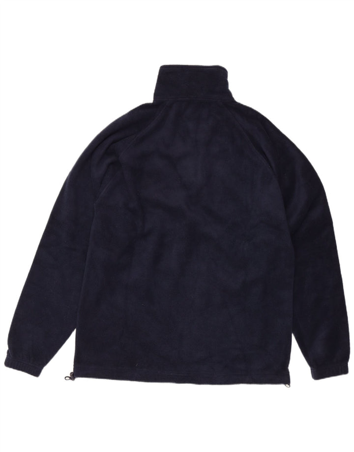 Kappa herre lynlås hals fleece jumper stor marineblå polyester